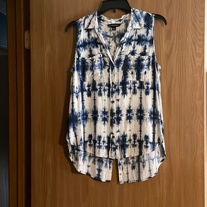 Tie dye rock & republic tank top blouse